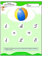 T Sesi Çalışma Sayfaları
